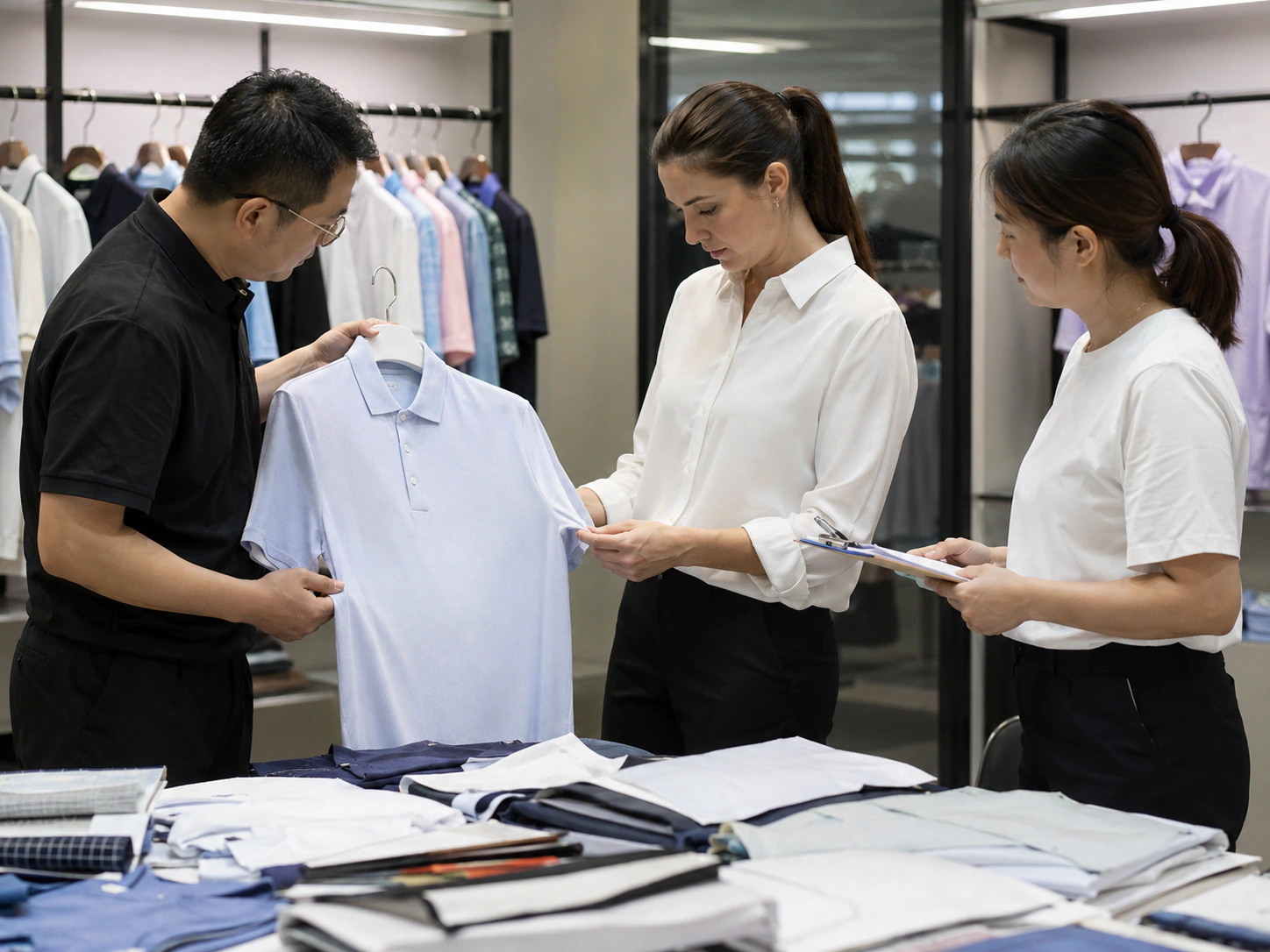 Custom golf polo shirts sourcing case for a UAE resort buyer