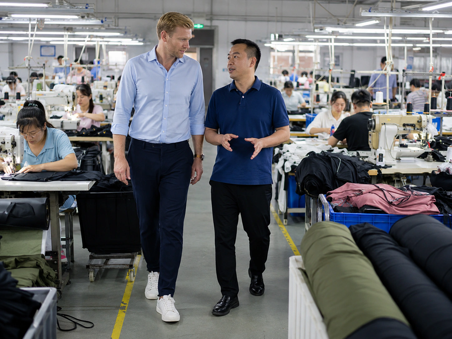 Men's activewear sourcing case for a Japanese e-commerce fitness brand