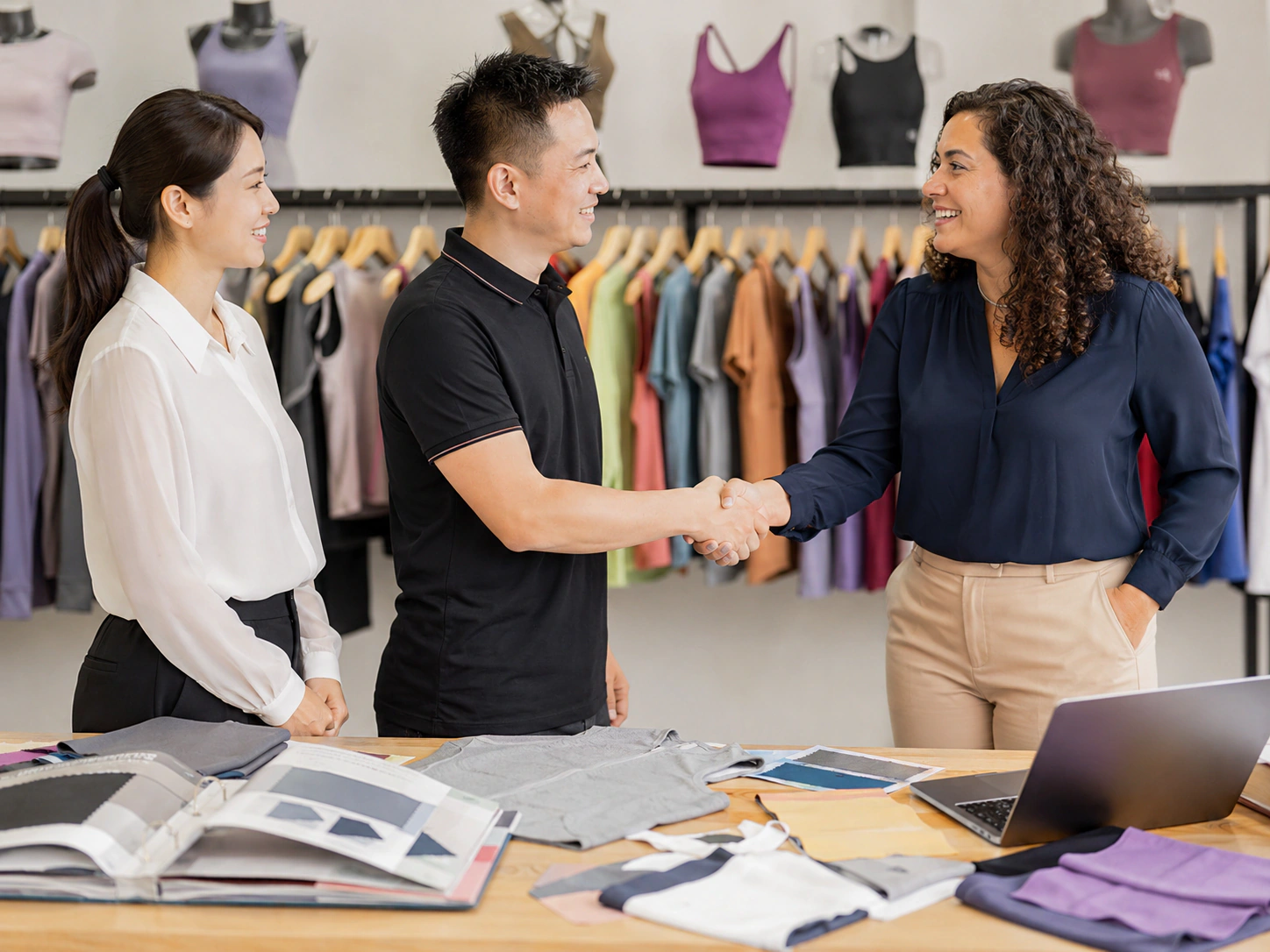 Private label women's activewear sourcing case for a U.S. startup