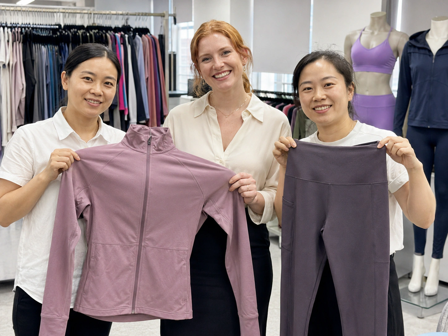 Custom yoga wear and athleisure sourcing case for a Canadian studio chain