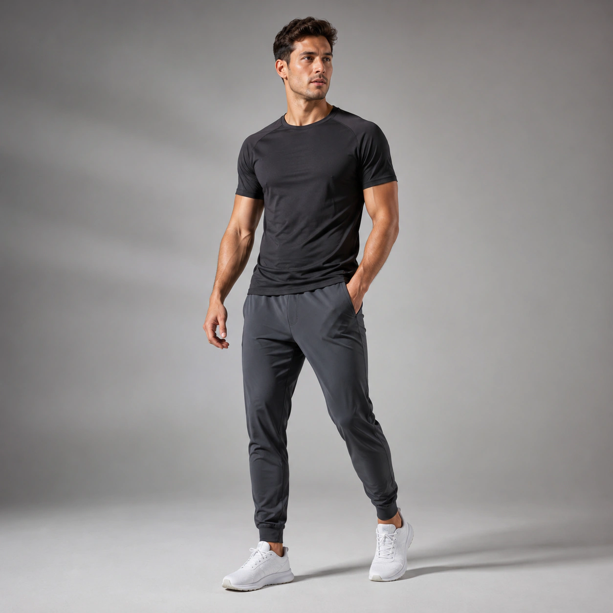 Men's activewear training set for private-label development